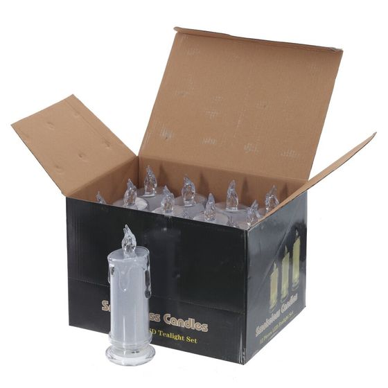 Изделие декоративное &quot;Свеча&quot; (подсветка, 3xLR54), L6 W6 H18 см