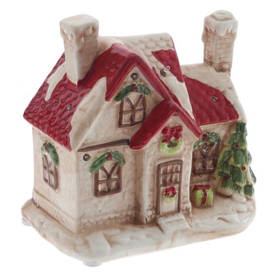 Фигурка декоративная &quot;Домик&quot; с подсветкой и музыкой (АААх3 н/п), L19,5 W12,5 H18,5 см