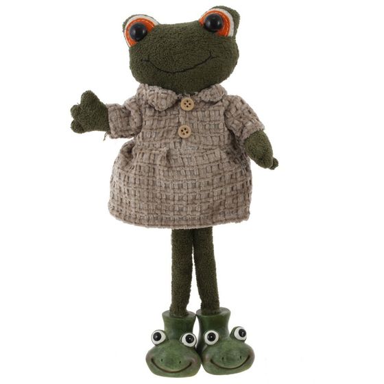 Игрушка набивная &quot;Лягушка&quot;, L10 W7,5 H27 см, 2в.