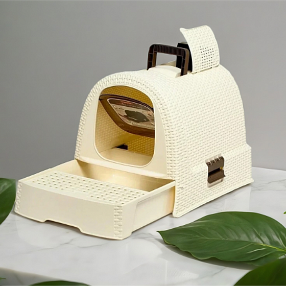 Туалет для кошек PET LIFE белый