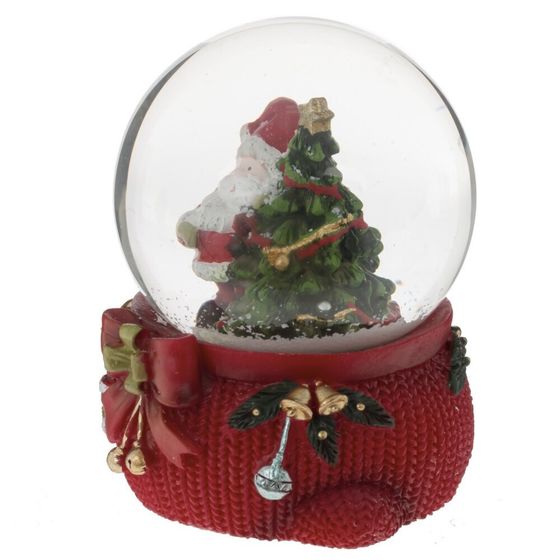 Фигурка декор в стекл шаре &quot;Дед Мороз&quot;, D 6 см, L7 W7 H8 см