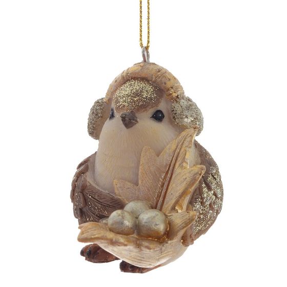 Изделие декоративное подвесное &quot;Птичка&quot;, L7 W8 H8 см, 3в.