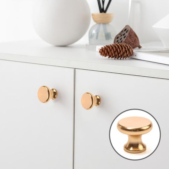 Ручка-кнопка CAPPIO PK320, d=24 мм, цвет золото