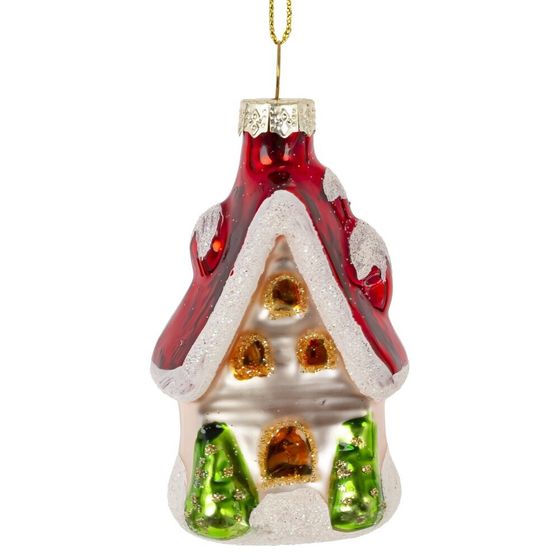 Украшение новогоднее "Домик", L4 W3 H9 см