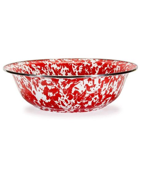 Swirl Enamelware Collection 4 Quart Serving Bowl