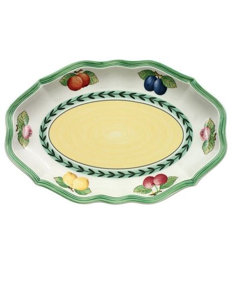 French Garden Gravy Boat Tray