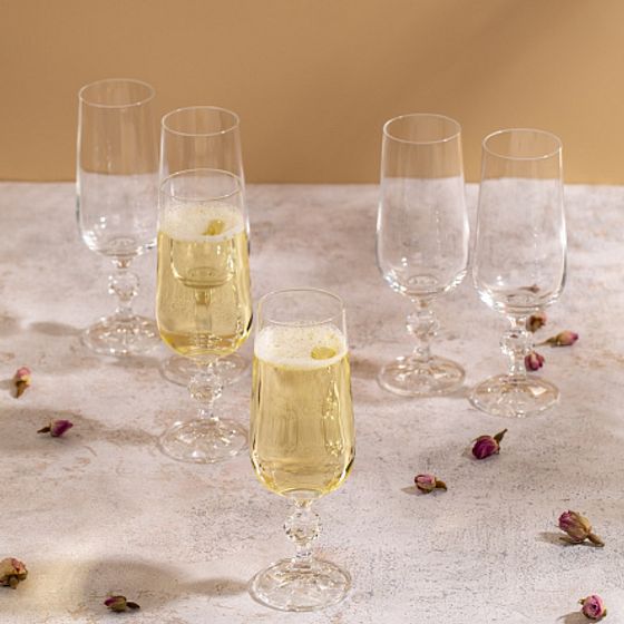 Набор фужеров для шампанского CLAUDIA 6шт 180мл