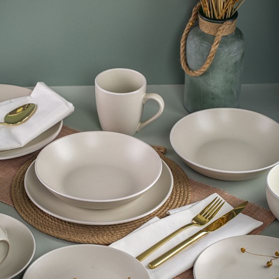 Тарелка обеденная SCANDY MILK 24см