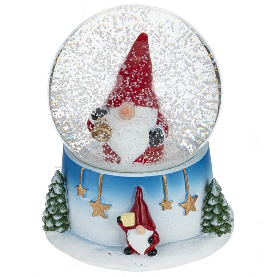 Фигурка декор в стекл шаре &quot;Гном&quot;, D7 см, L7,5 W7,5 H8,5 см, 2в.
