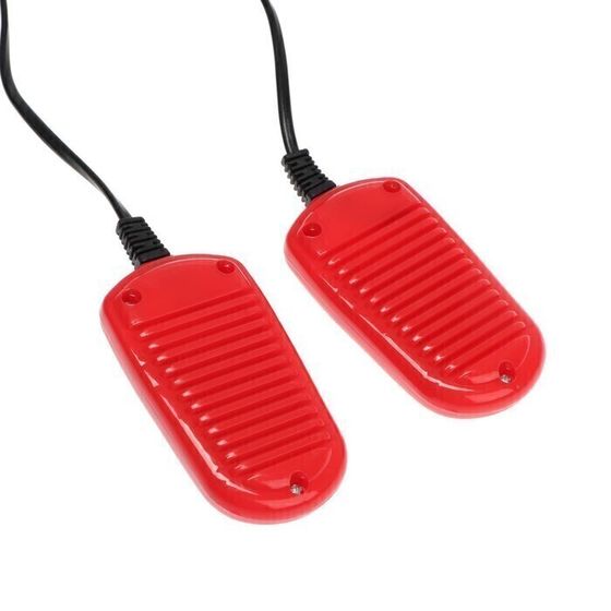 !09 Сушилка для обуви Luazon LSO-03, 10 см, детская, 12 Вт, индикатор, красная