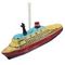 Украшение новогоднее "Корабль", L15 W3 H6 см