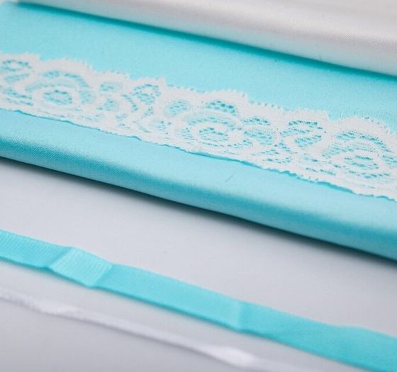 !09 Подушечки для колец и бокалов «Тиффани», набор для шитья, 21 × 15 см