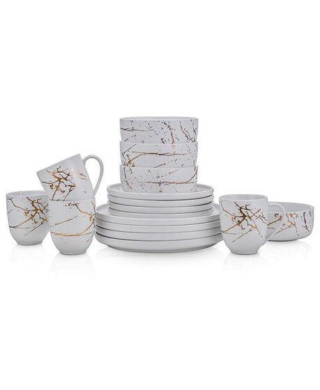 Zora 16 Pc. Dinnerware Set, Service For 4