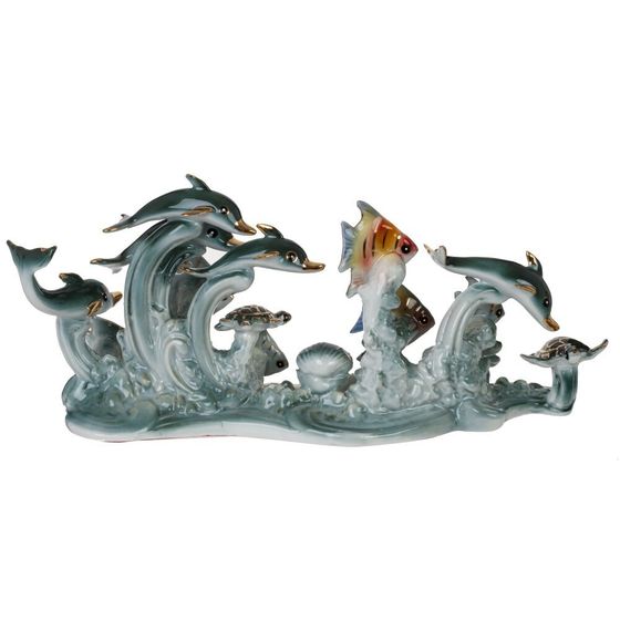 Фигурка декоративная "Морская композиция", L23 W9 H13 см, 1 штука. дизайн микс