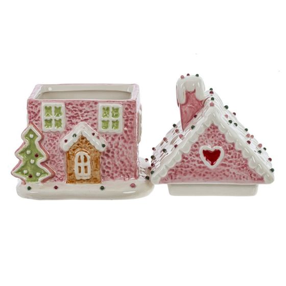 Конфетница &quot;Пряничный дом&quot;, 400 мл, L10,5 W10,5 H16 см, 2в.