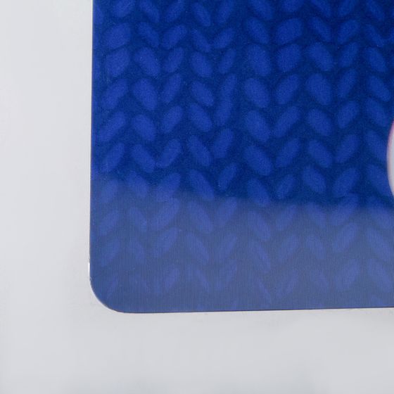 !09 Набор из 4-х предметов - Салфетка сервировочная на стол Real 3D «Рождество», 42x27 см, цвет синий