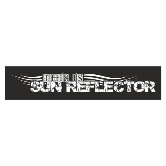 Полоса на лобовое стекло &quot;SUN REFLECTOR&quot;, черная, 1300 х 170 мм