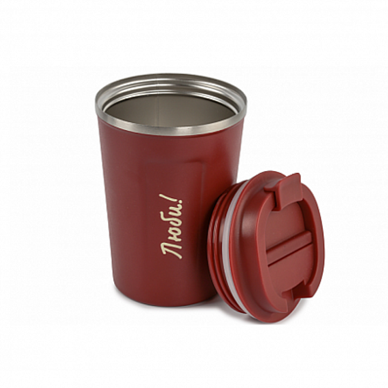 Термокружка ORIENTAL 0.37л красный