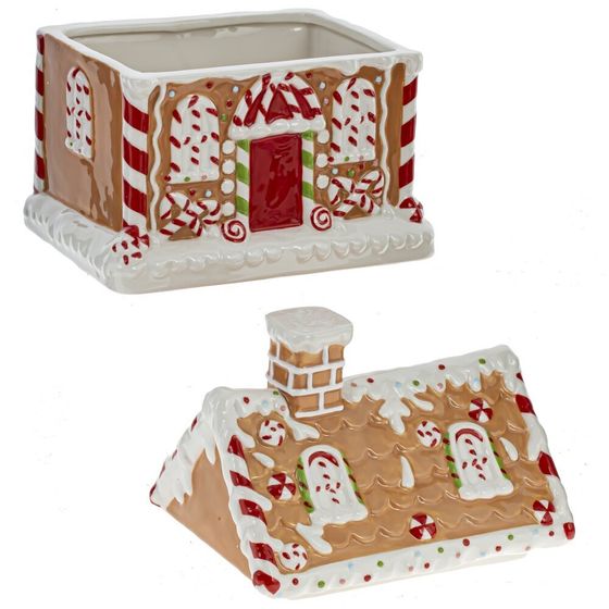 Конфетница &quot;Пряничный домик&quot;, 1500 мл, L18 W13 H22 см
