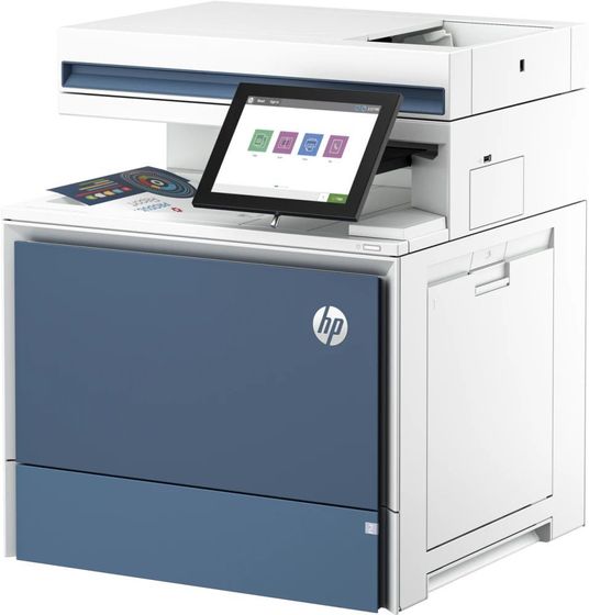 Принтер лазерный HP Color LaserJet Enterprise MFP 5800dn A4 Duplex Net белый/синий(6QN29A)
