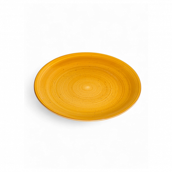 Тарелка обеденная TWIST медовый 24.8см
