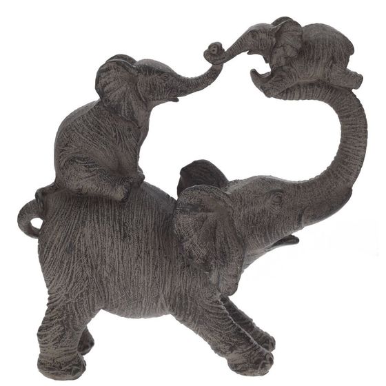 Фигурка декоративная "Слоны", Д20,5 Ш8,5 В20,5 см