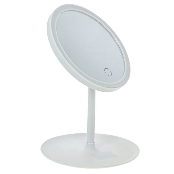 Зеркало настольное (подсветка, USB), L17,5 W17,5 H28 см