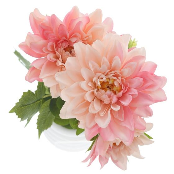 Цветочная композиция "Георгин", L20 W15 H41 см