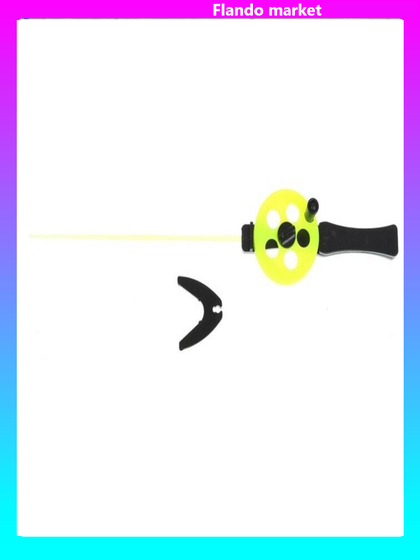 !09 Набор из 3-х штук - Удочка зимняя «Профи» УП-3, ручка пластик, хлыст поликарбонат, цвет жёлтый