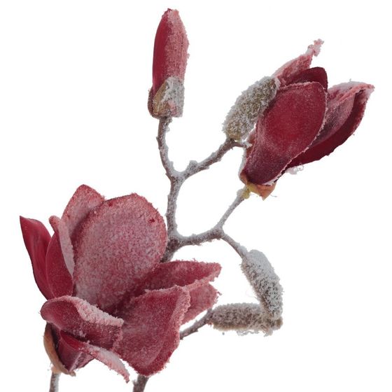 Цветок искусственный &quot;Снежная магнолия&quot;, L28 W11 H90 см