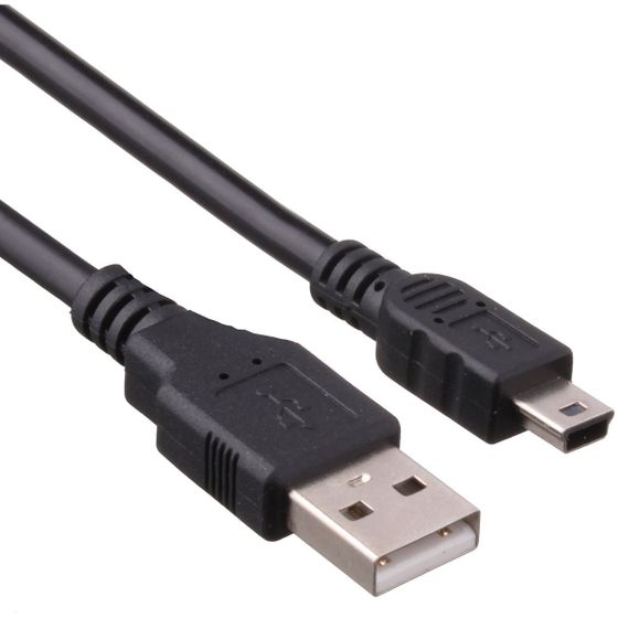 Кабель ExeGate USB 2.0 A(m) - mini-B(m) 1м черный (EX-CC-USB2-AMminiBM5P-1.0)/(EX191079RUS)