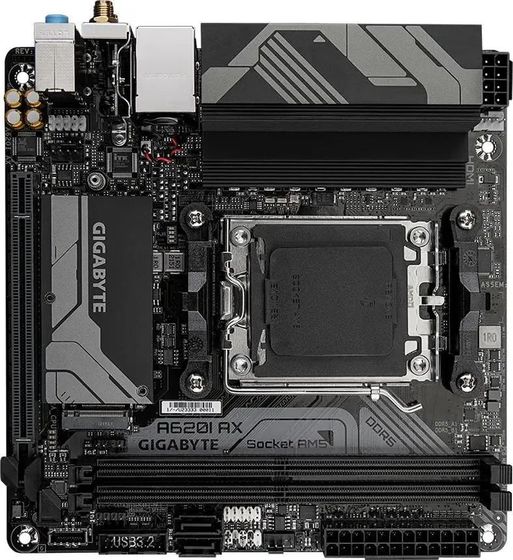 Материнская плата Gigabyte A620I AX SocketAM5 AMD A620 2xDDR5 mini-ITX