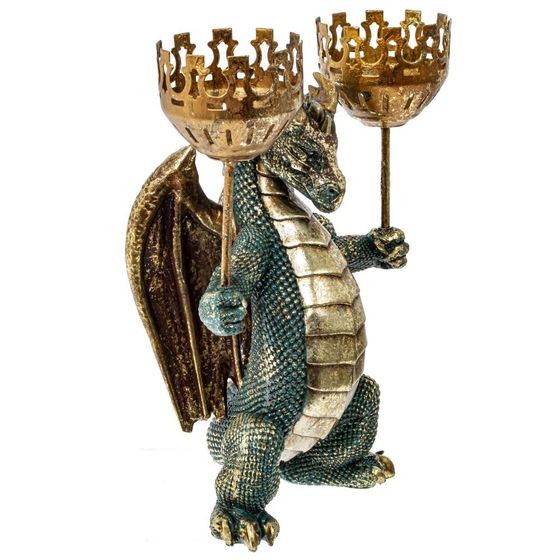 Подсвечник &quot;Дракон&quot;, D 6 см, L14 W10 H22 см