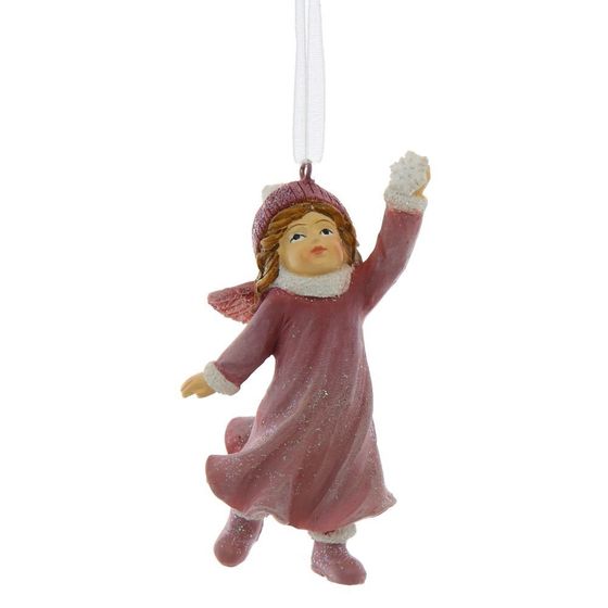 Украшение новогоднее &quot;Девочка&quot;, L5 W2 H7 см, 3в.
