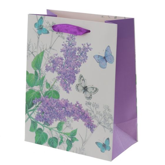 Пакет подарочный (бумага 210г/м2, блок микс 12шт), L18 W10 H23 см, 4в.