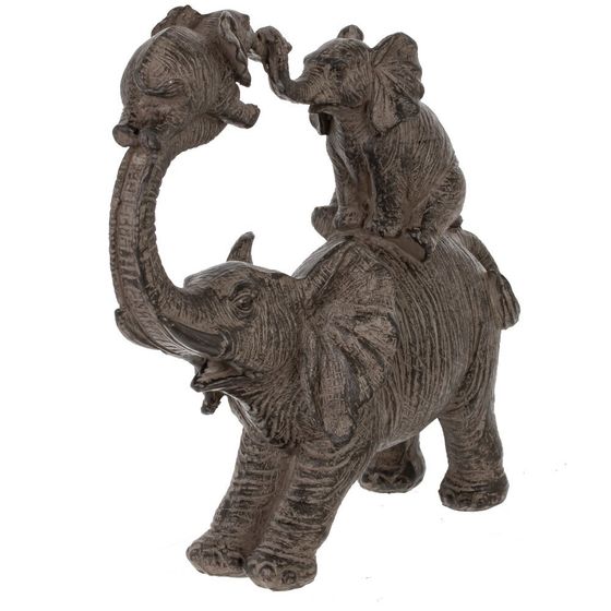 Фигурка декоративная &quot;Слоны&quot;, Д20,5 Ш8,5 В20,5 см