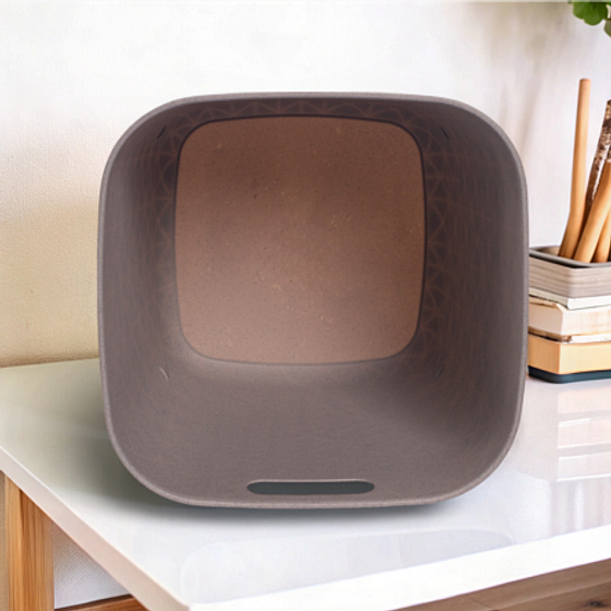 Корзина квадратная SOFTEX Q серая 15л