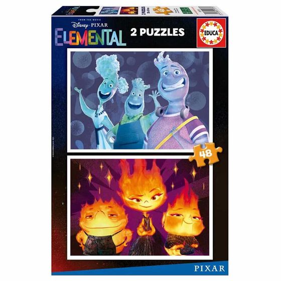 EDUCA BORRAS 2X48 Pieces Elemental Puzzle