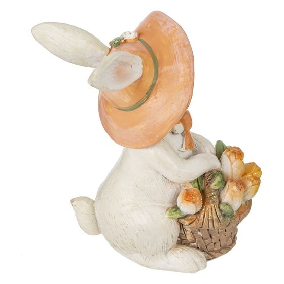 Фигурка декоративная &quot;Заяц с корзиной&quot;, L5 W8 H10 см