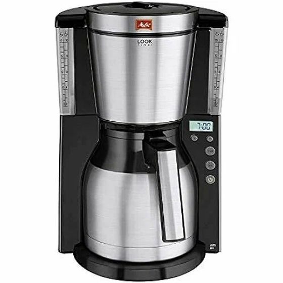 Кофеварка капельная Melitta Look V Therm Timer Black Filter 1000Вт черный/нержавеющая сталь