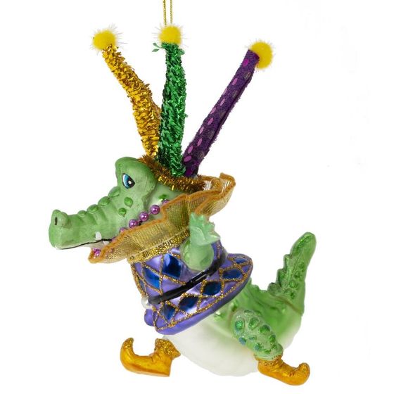 Украшение новогоднее "Крокодил", L12,5 W8,5 H15 см