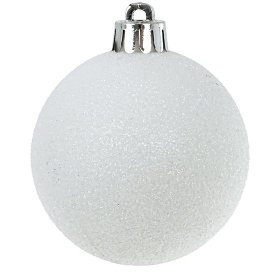 Набор из 40шт, Украшение новогоднее Шар &quot;Снежное очарование&quot;, D 6 см, L14,5 W14,5 H26 см