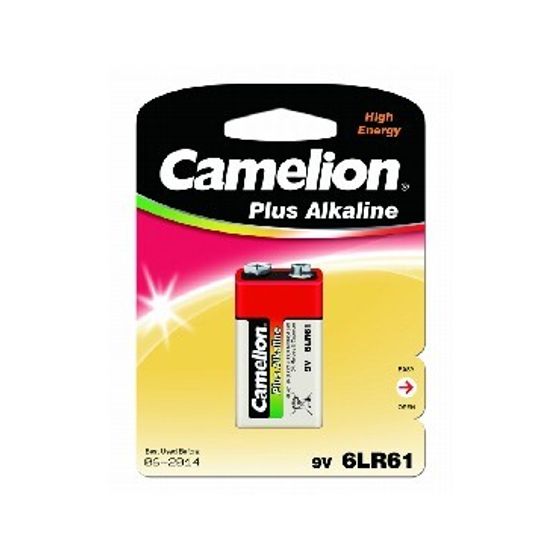 Батарейка Camelion Plus Alkaline 6LR61-BP1 9V 550mAh (1шт) блистер