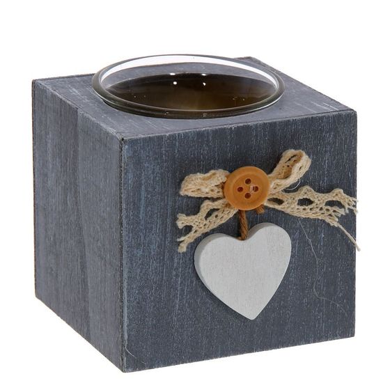 Подсвечник, L8 W8 H8 см, 3в.