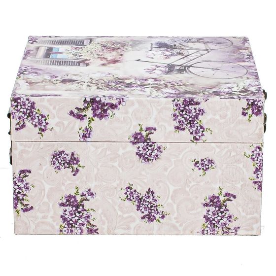 Шкатулка, L14 W14 H8 см