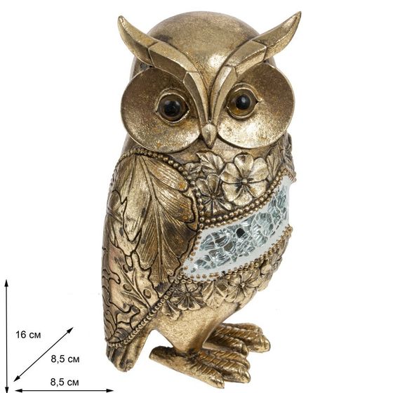 Фигурка декоративная &quot;Сова&quot;, L8,5 W8,5 H16 см