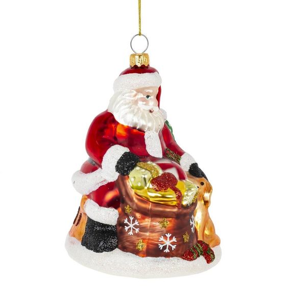 Украшение новогоднее "Дед Мороз", L9,5 W9 H13 см