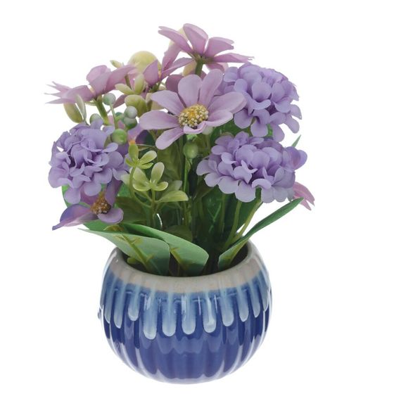 Цветочная композиция, L9 W9 H17 см, 4в.