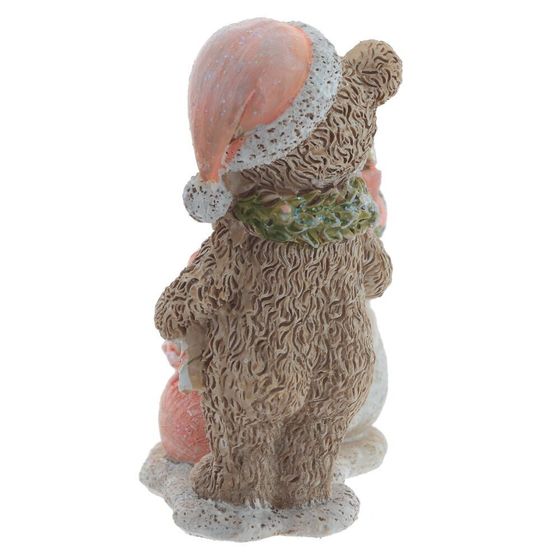 Фигурка декоративная &quot;Мишка и снеговик&quot;, L8 W5 H9,5 см