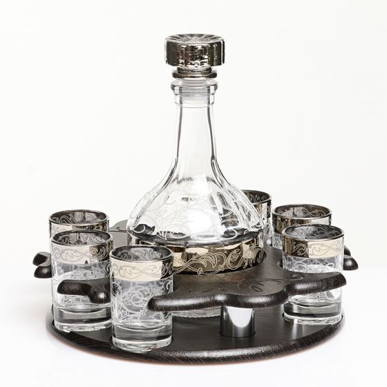 !09 Набор 2 предмета - Графин 500мл. + подставка